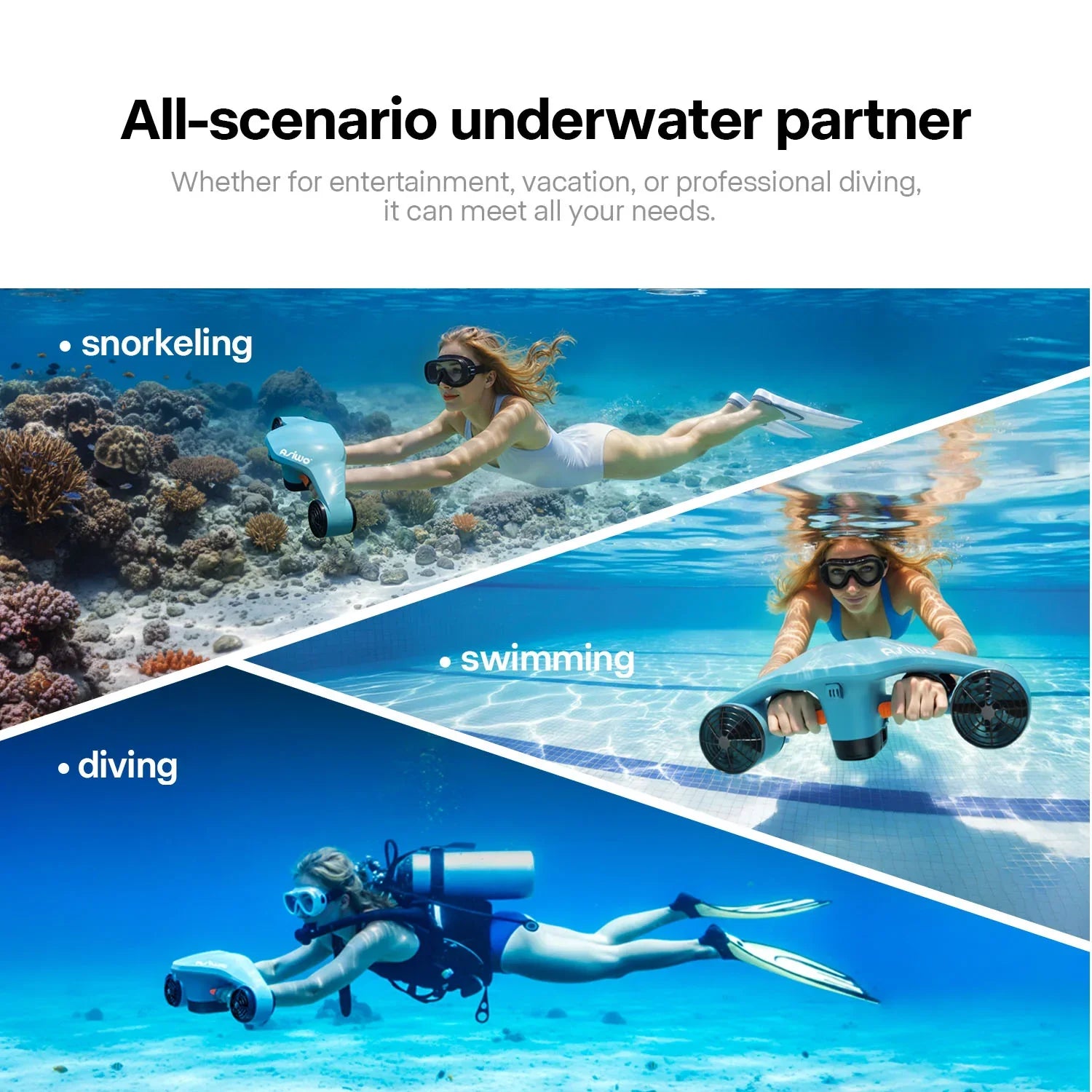 Marbelli - Asiwo MANTA 2 Underwater Scooter