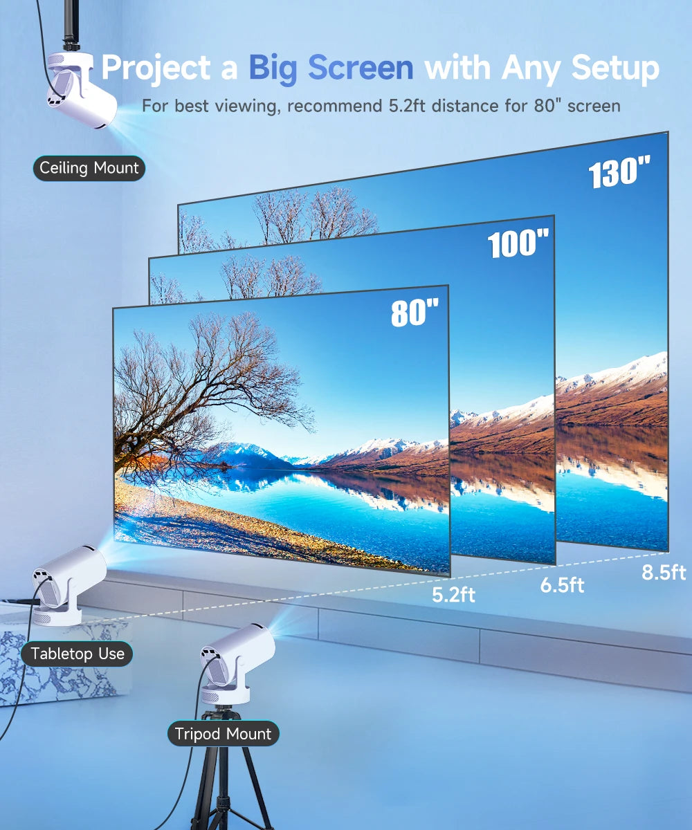 Marbelli - Magcubic Projector - Home Cinema Outdoor Projector
