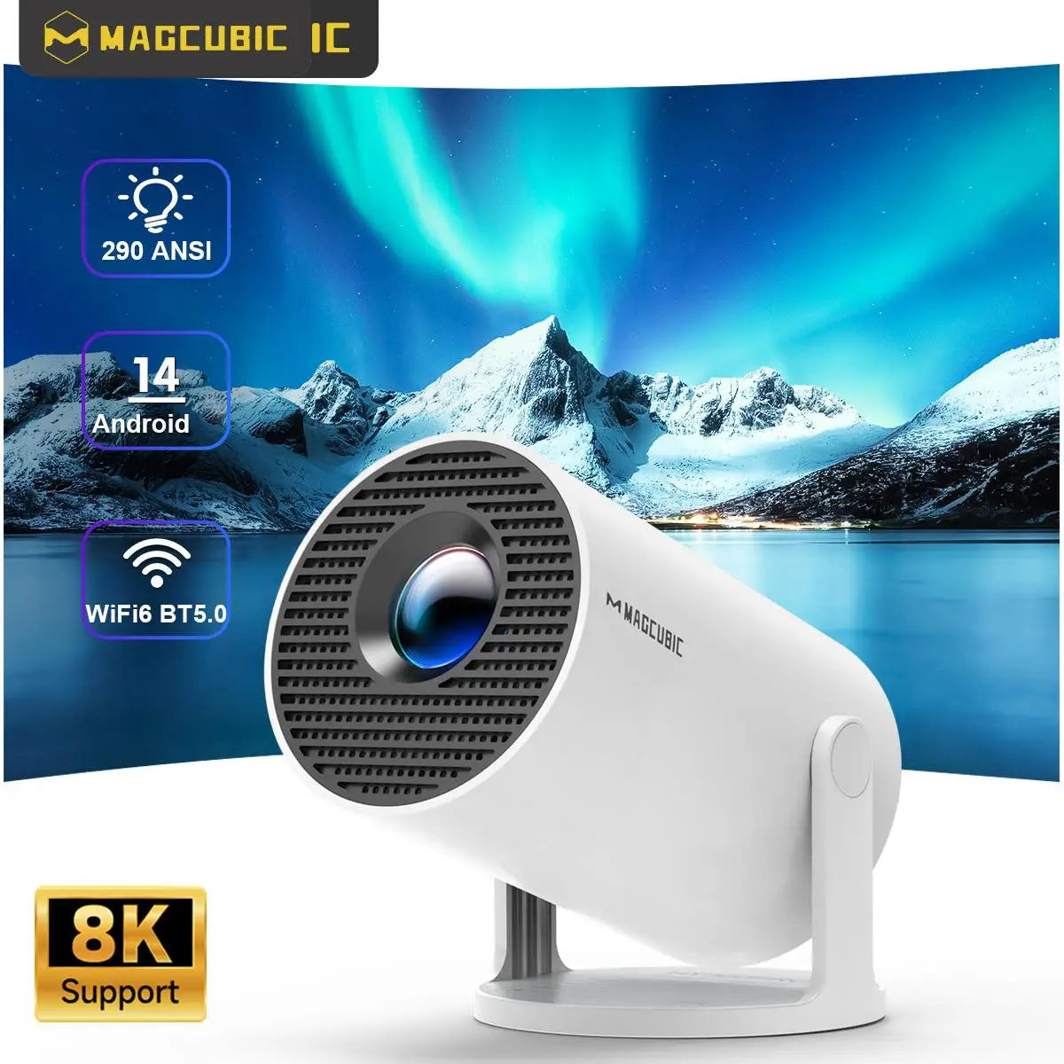 Marbelli - Magcubic Projector - Home Cinema Outdoor Projetor